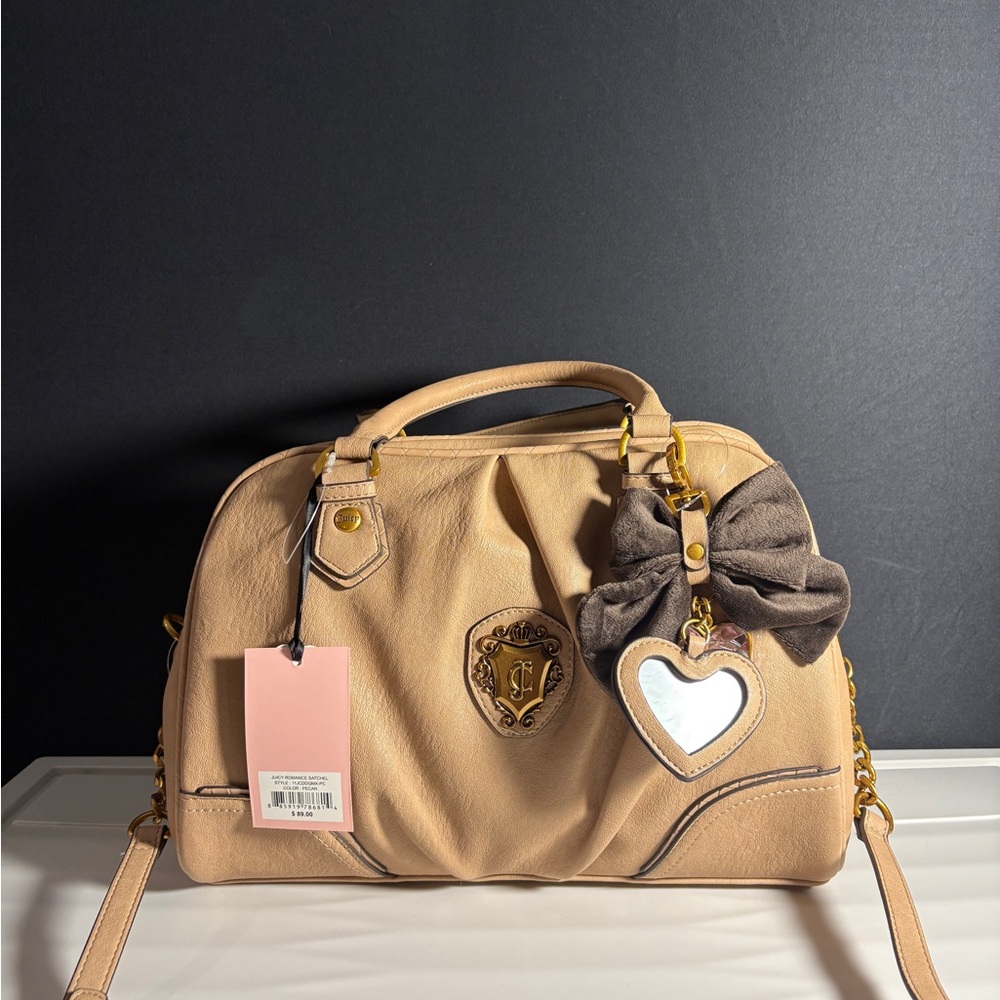 Juicy couture romance satchel pecan